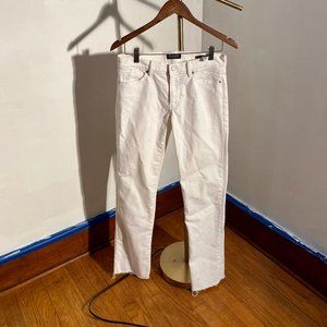 White Banana Republic Girlfriend Jeans